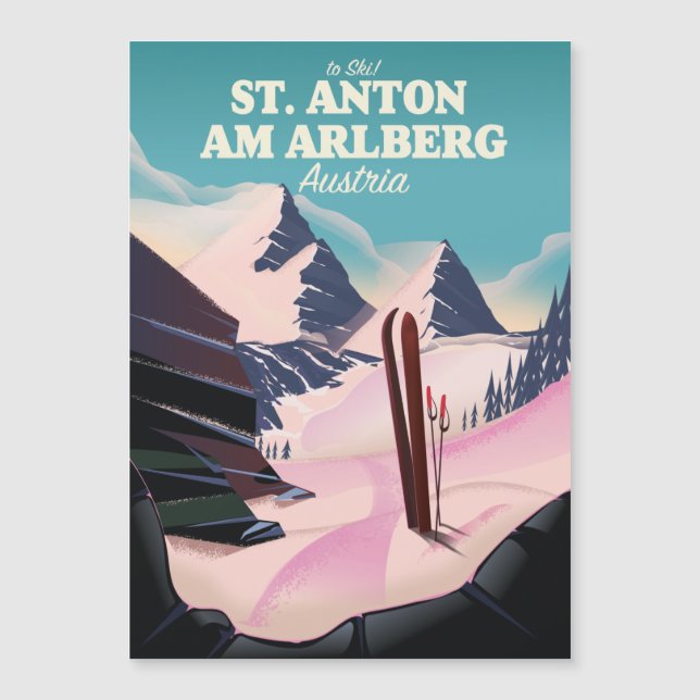 St. Anton am Arlberg skidåkning Österrike (Framsida)