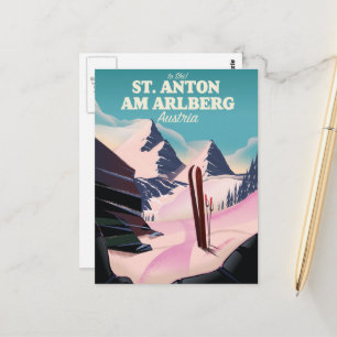 St. Anton am Arlberg skidåkning Österrike Vykort