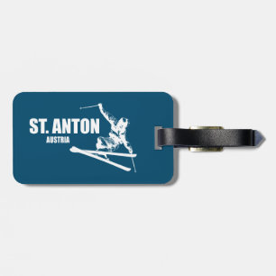 St. Anton Austria Skier Bagagebricka