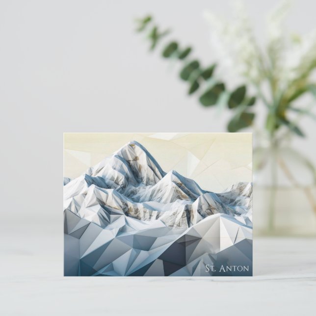 St. Anton Peaks Vykort (Stående Fram)