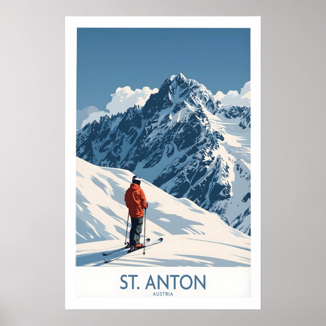 St Anton skidaffisch 1 Poster (Framsidan)