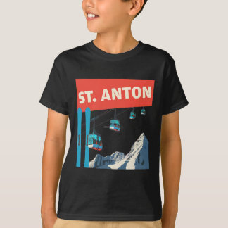 St. Anton Skidåkning - Retro St. Anton Ski T Shirt