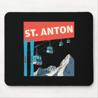 St. Anton skidåkning - Retro St. Anton skidåkning Musmatta