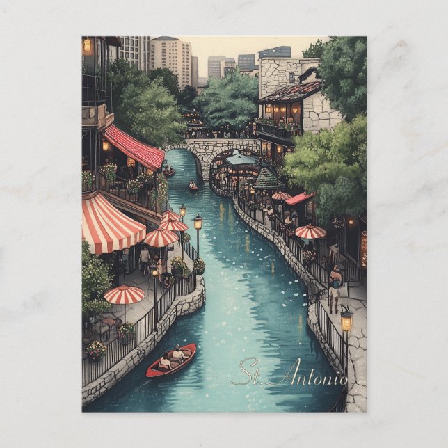 St. Antonio Texas Travel Vykort (Framsida)