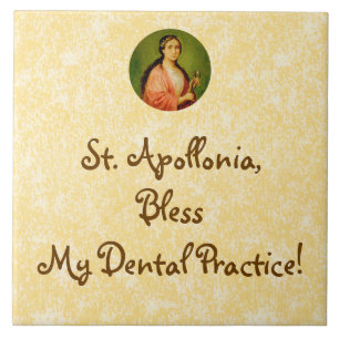 St. Apollonia (BLA 001) Dental Practice Blessing Kakelplatta