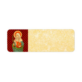 St. Apollonia (VVP 001) Parchment Returadress Etikett