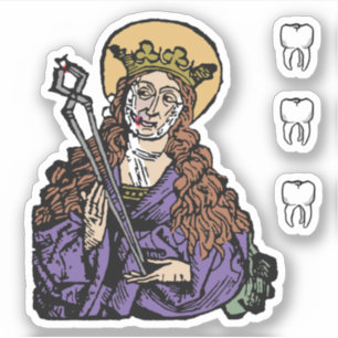 St. Apollonia with Pulled Tooth (Nürnberg) - 1-Up Klistermärken