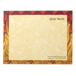 St. Apollonia's Flames (VVP 001a) 11" x 8,5" Horiz Anteckningsblock