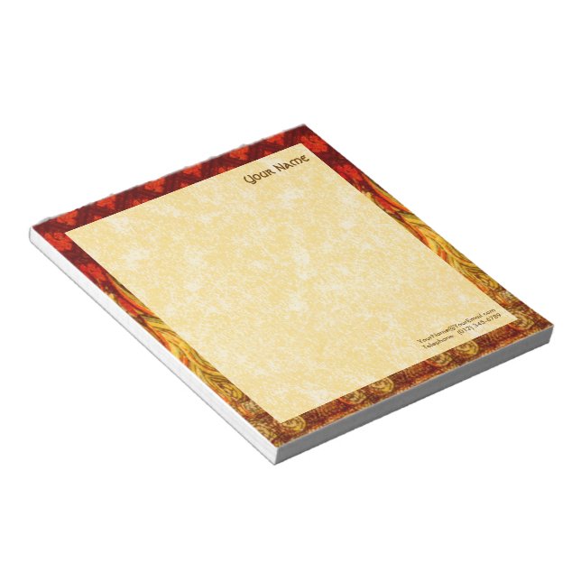 St. Apollonia's Flames (VVP 001a) 5,5"x6"-Lodrät Anteckningsblock (Vinklad)