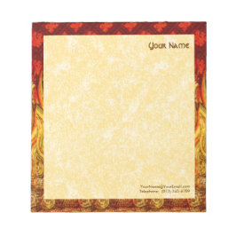 St. Apollonia's Flames (VVP 001a) 5,5"x6"-Lodrät Anteckningsblock