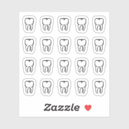 St. Apollonia's Teeth - 20 tandstekare Klistermärken