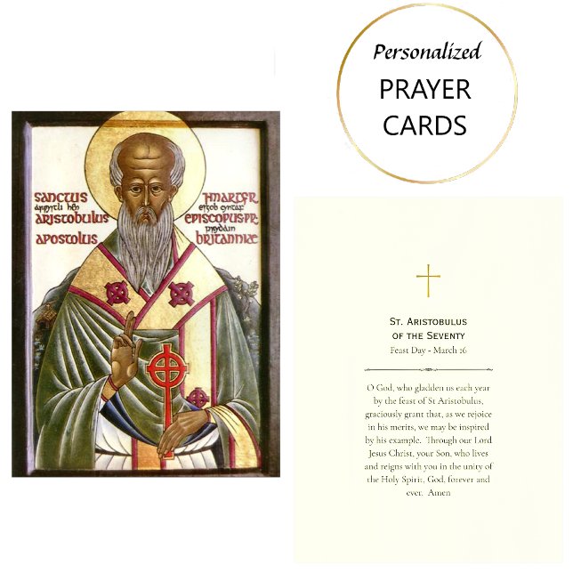 St. Aristobulus av de sjuttio bönekort Placeringskort (Skapare uppladdad)