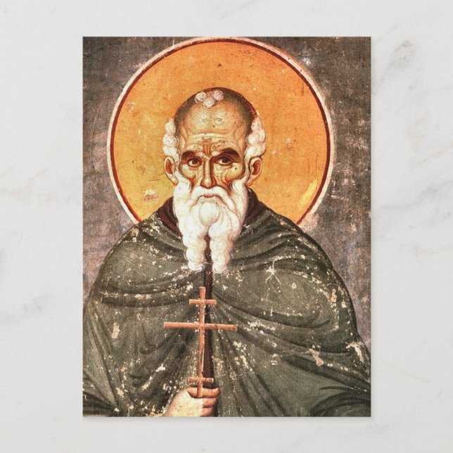 St. Athanasius: Athonitortodoxa Icon Vykort (Framsida)