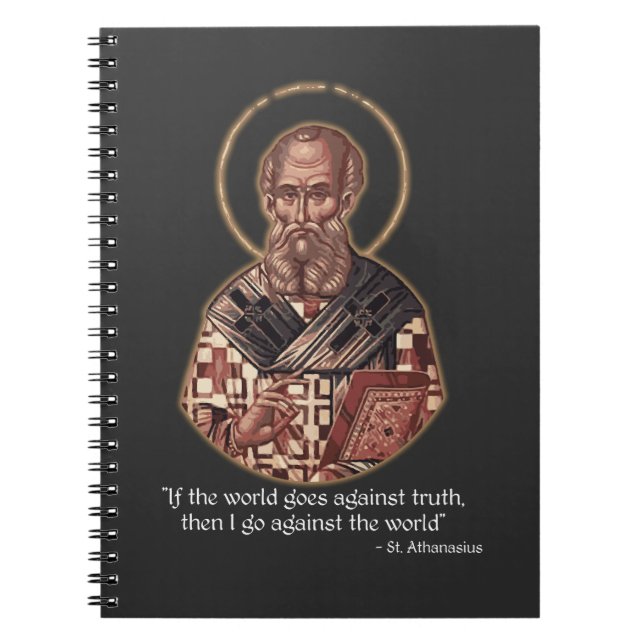 St. Athanasius mot världen för sanningen  Anteckningsbok (Framsidan)