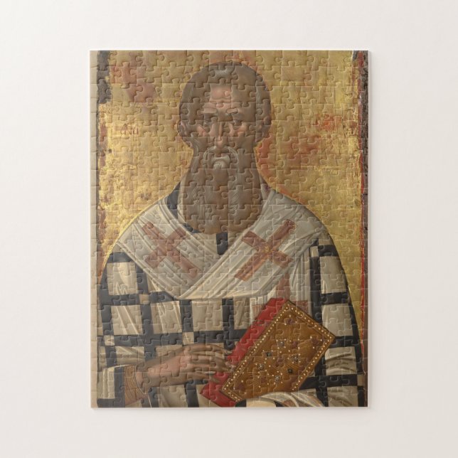 St. Athanasius ortodox Christian Icon Pussel (Vertikal)