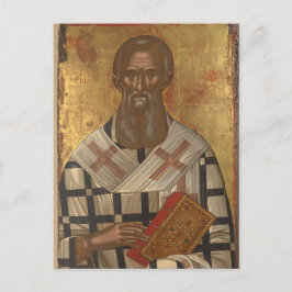 St. Athanasius ortodox Christian Icon Vykort