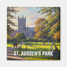 St. Audoens Park Dublin Ireland Travel Magnet
