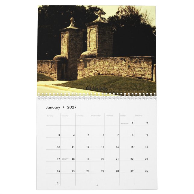 St Augustine 2010 Kalender (Jan 2027)