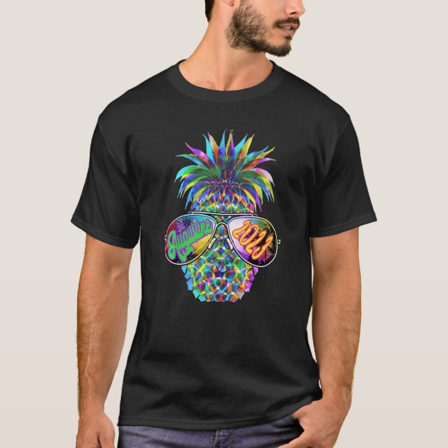 St Augustine 2023 Pineapple Sunglasses Vacation Fa T Shirt (Framsida)