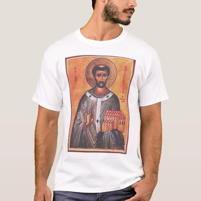 St Augustine av Canterbury Tee Shirt (Framsida)