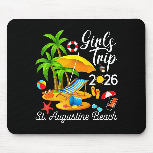 St Augustine Beach Florida Sommar Konstverk Musmatta (Framsidan)