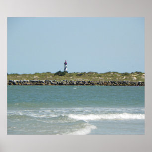 ST AUGUSTINE BESKÅDAR FRÅN VILANO-STRAND POSTER