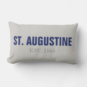 St Augustine Etablerad 1565 Dekorativ kudde
