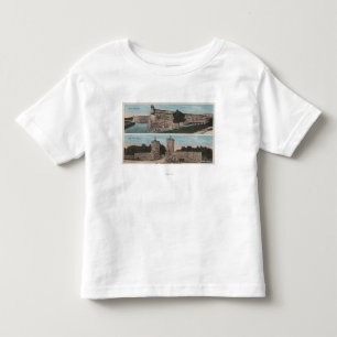 St Augustine FL - beskåda av Ft. Marion & stad T-shirt