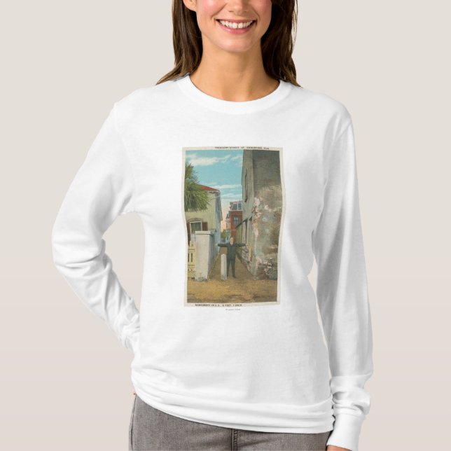 St Augustine FL - beskåda av kassagatan & T-shirt (Framsida)