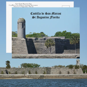 St Augustine FL Castillo de San Marcos Fästning Vykort