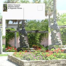 St Augustine FL Hispanic Garden Photographic Vykort