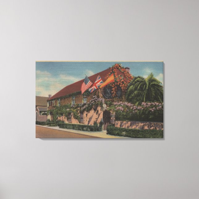 St. Augustine, FL - View of St. Francis Canvastryck (Framsida)