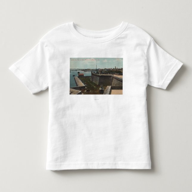 St Augustine Florida - antenn av Ft. Marion T Shirt (Framsida)