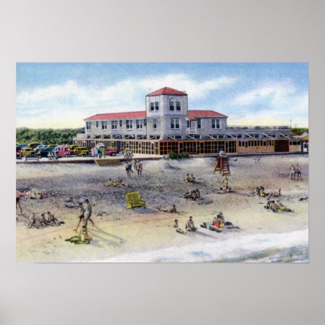 St Augustine Florida Beach Scene Poster (Framsidan)