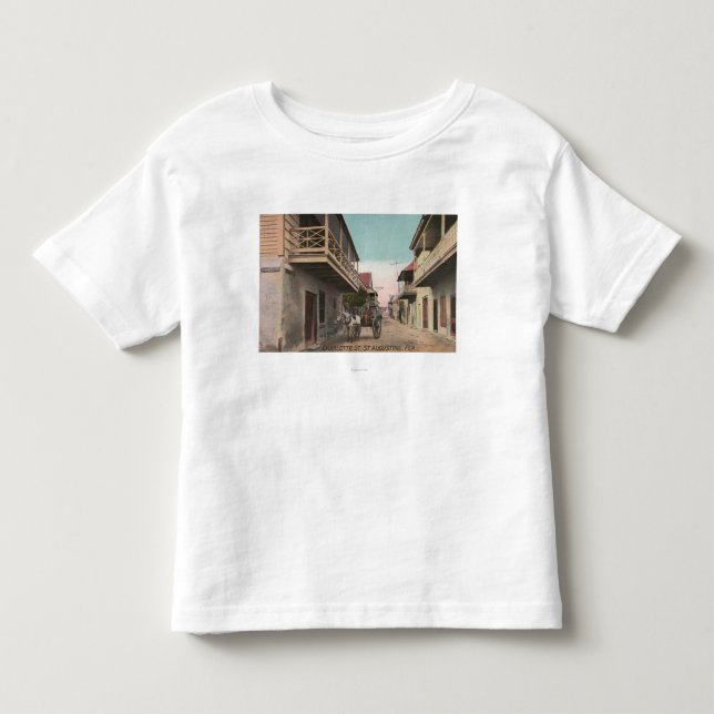 St Augustine Florida - beskåda av Charlotte St T Shirt (Framsida)