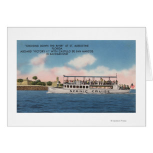 St Augustine Florida - beskåda av seger Hälsningskort