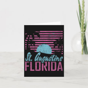 St. Augustine Florida Fl Citrus State Miami Vibes Kort