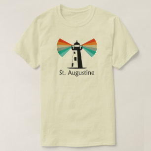 St. Augustine Florida Fyrtorn Regnbåge T Shirt
