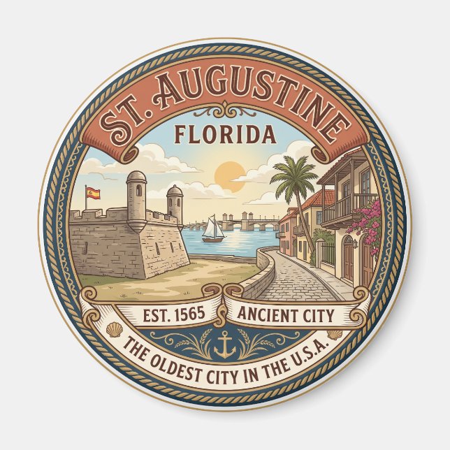 St. Augustine Florida Magnet (Framsidan)