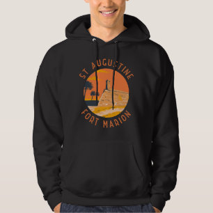 St Augustine Florida Retro Distress Circle Hoodie