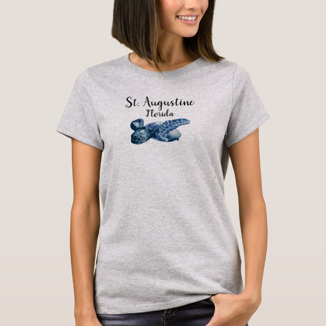 St Augustine Florida Sea Turtle T-shirt (Framsida)