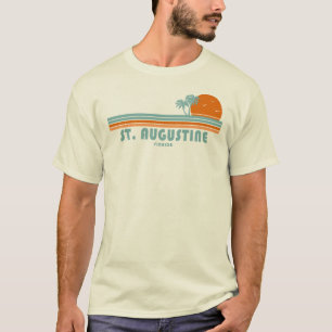St. Augustine Florida Sol Handflatan Träd T Shirt