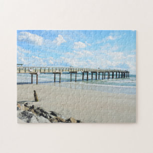 St Augustine Florida som fiskar pir Pussel