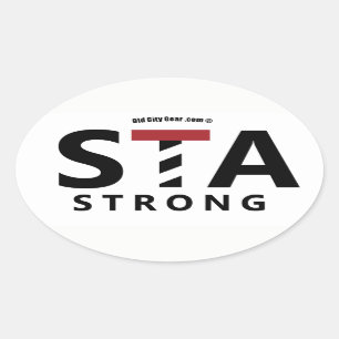 St Augustine Florida - STARK STA Ovalt Klistermärke