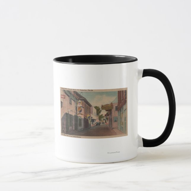 St Augustine, Florida - View of St. George St. 2 Mugg (Höger)