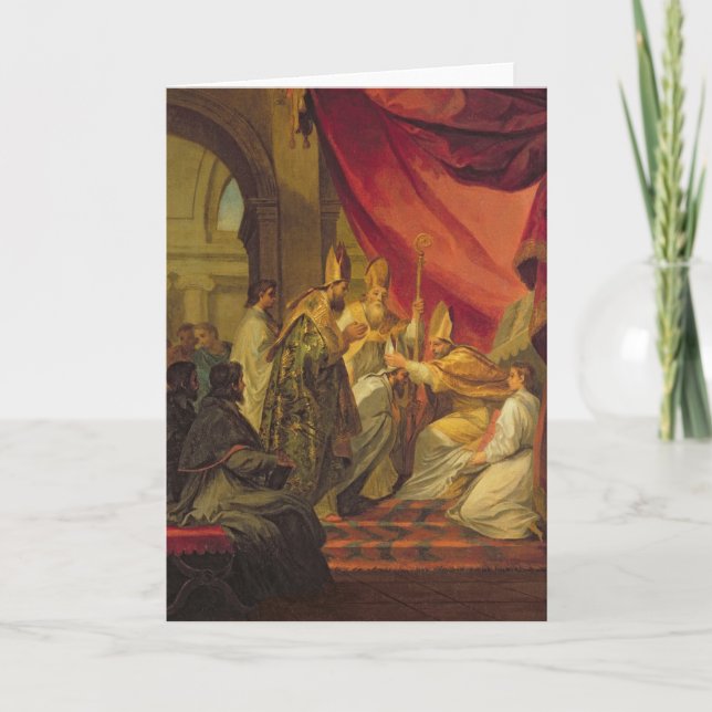 St Augustine förordnade som biskopen Kort (Framsida)