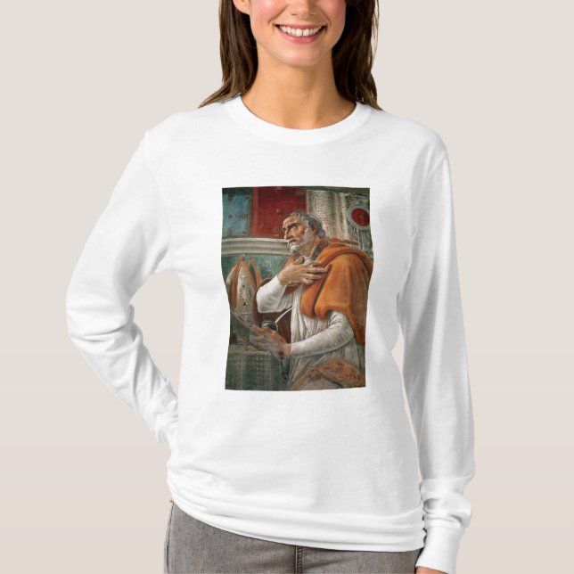St Augustine i hans cell, c.1480 T-shirt (Framsida)