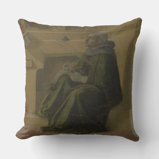 St Augustine i hans studie (predellaen av Barbaden Kudde (Framsida)