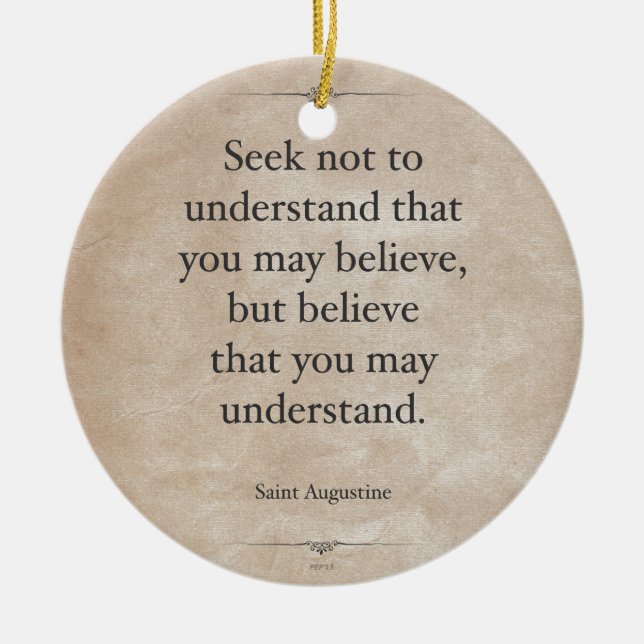 St Augustine Julgransprydnad Keramik (Framsidan)