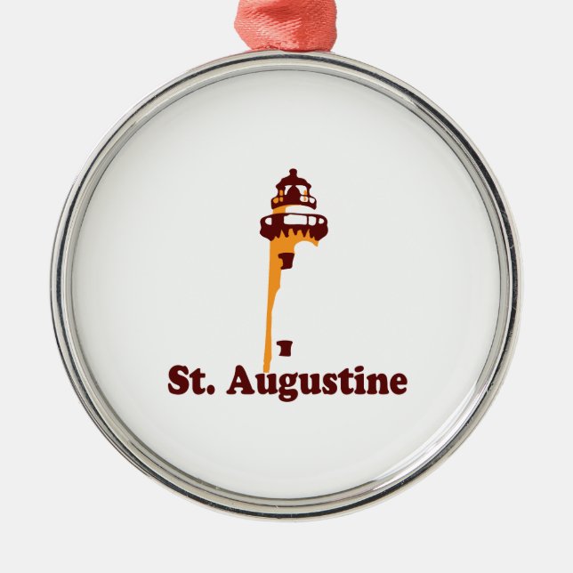St Augustine. Julgransprydnad Metall (Framsidan)